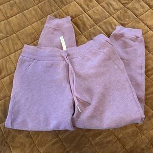 Pink taupe scuba pants